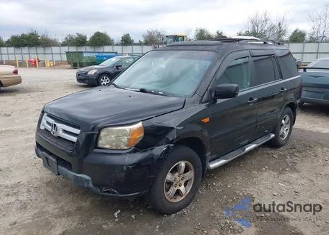 2007 Honda Pilot Ex-L из США, поврежденный, VIN 5FNYF28797B028177